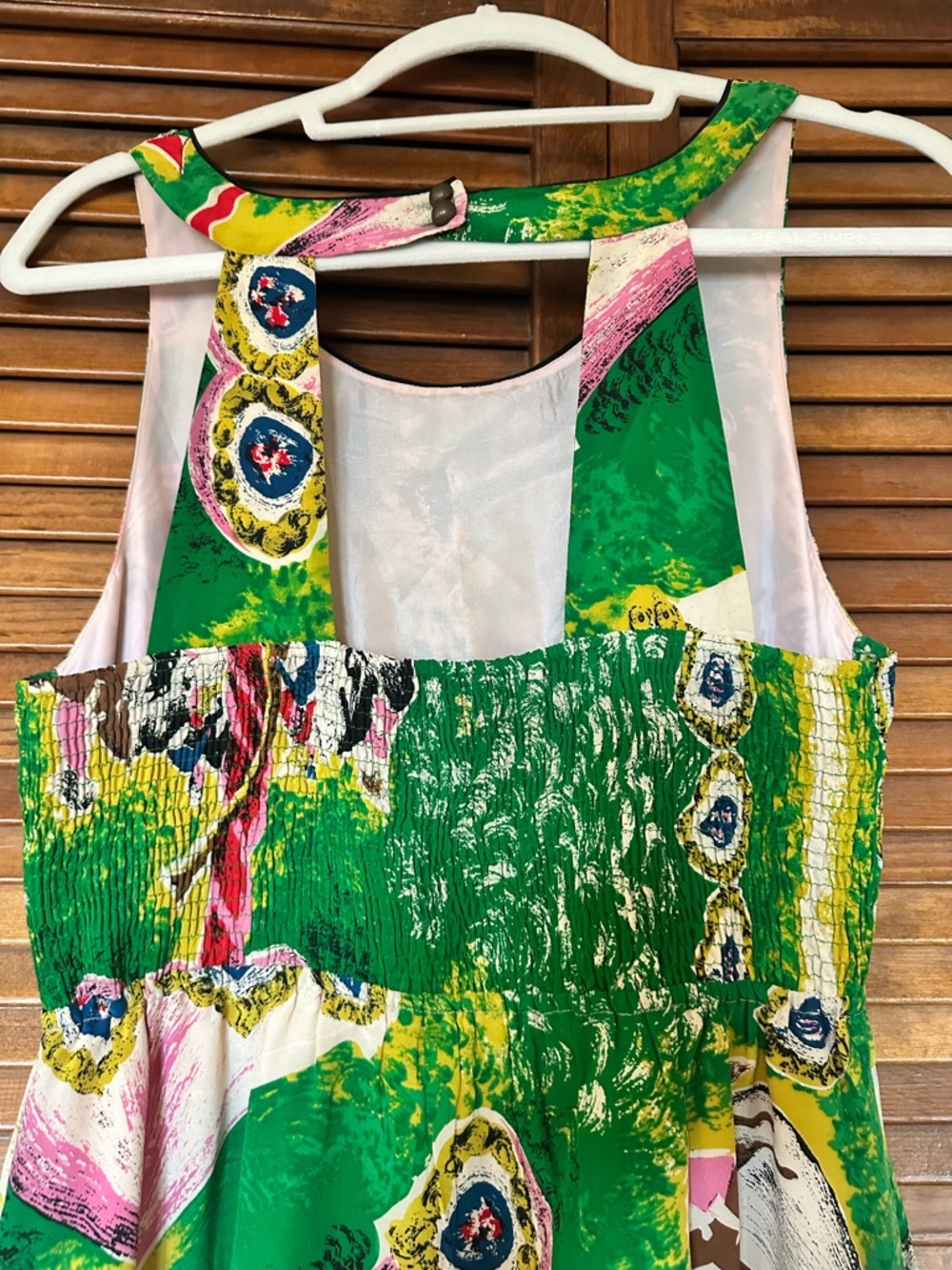 Anthropologie Moulinette Soeurs carousel and horse silk dress size 6 - Picture 8 of 11